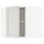 Угловой навесной шкаф с полками, белый, Lerhyttan светло-серый, 68x60 см IKEA METOD МЕТОД 892.741.76