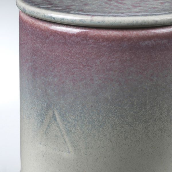 Ароматическая свеча в банке, Сирень и смола/светло-зеленый фиолетовый 10 см IKEA ОСИНЛИГ 804.610.64 - схема-чертеж с размерами