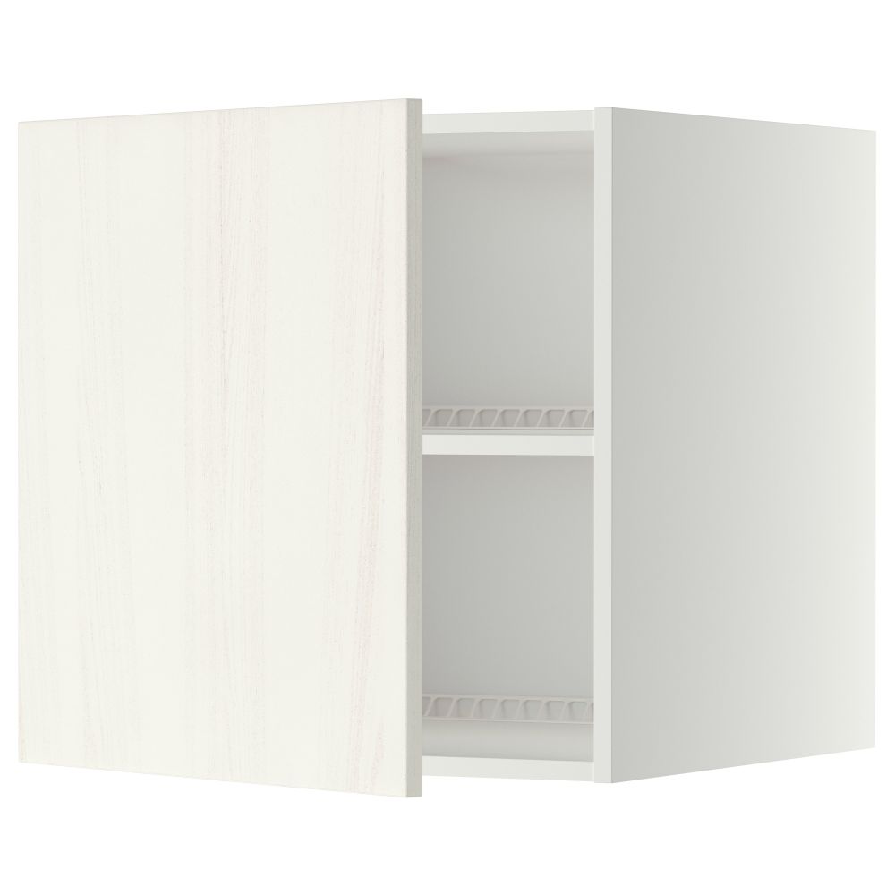 Верхний шкаф на холодильник, морозильник МЕТОД, белый, Росдаль белый - схема-чертеж с размерами