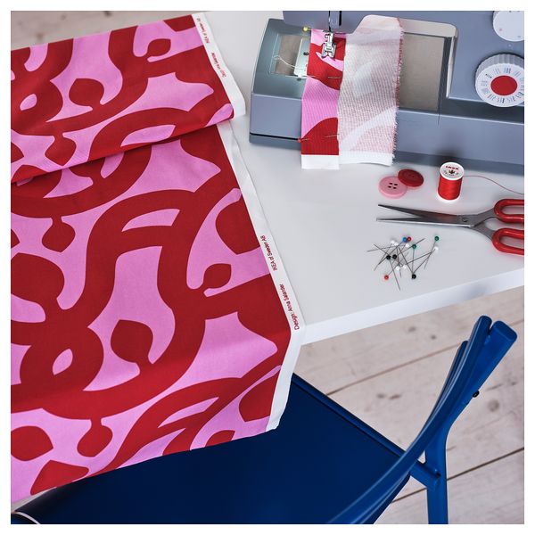 Отрез ткани, розовый, 150x300 см IKEA FLUGBLOMSTER 505.798.28 - фото 3