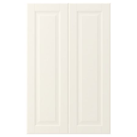 BODBYN Дверца д/напольн углового шк, 2шт - белый с оттенком 25x80 см