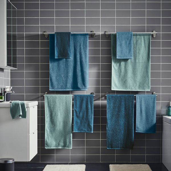 Простыня банная, синий 100x150 см IKEA VÅGSJÖN ВОГШЁН 404.880.51 - фото 3