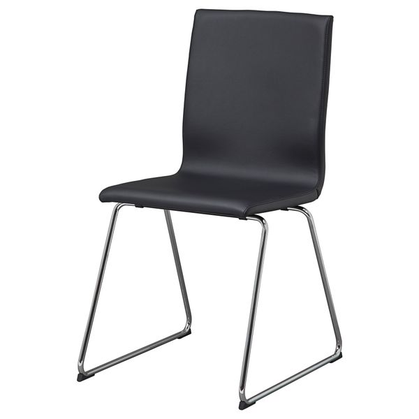 Стул ВОЛЬФГАНГ, хромированный, Идгульт черный - схема-чертеж с размерами