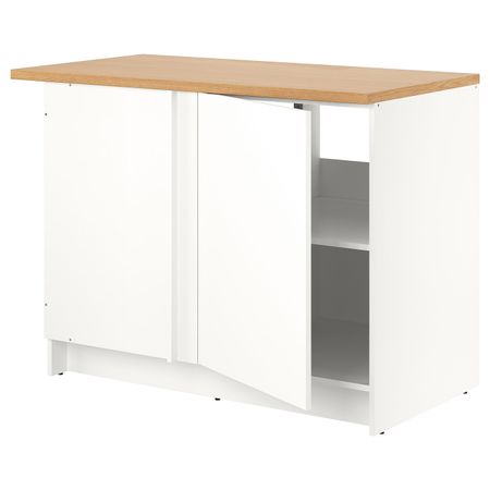 Напольный шкаф угловой, белый 120 см IKEA KNOXHULT КНОКСХУЛЬТ 204.879.72