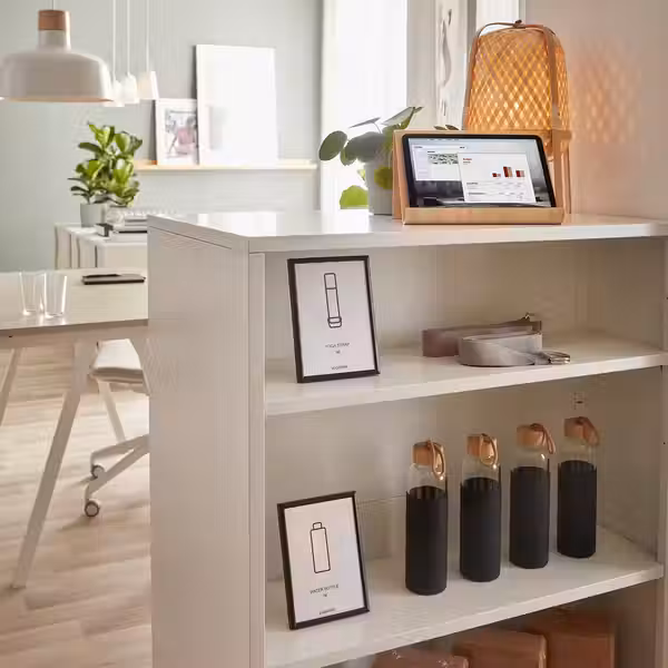 TROTTEN Шкаф с раздвижными дверцами - белый 80x55x110 см - фото 5