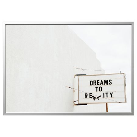 Картина с рамой, Dream/цвет алюминия 140x100 см IKEA БЬЁРКСТА 692.977.82