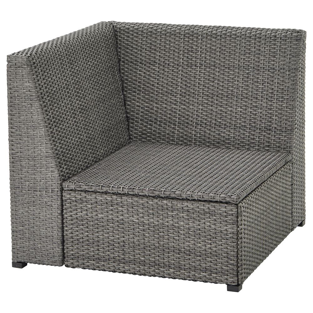 Садовая угловая секция, темно-серый IKEA SOLLERÖN СОЛЛЕРОН 204.245.93 - фото 1