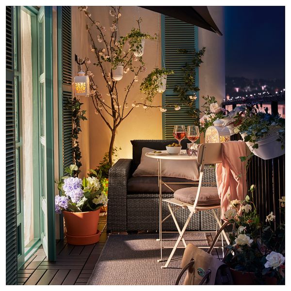 Садовое кресло, темно-серый/Холло черный IKEA СОЛЛЕРОН 192.880.54 - фото 2