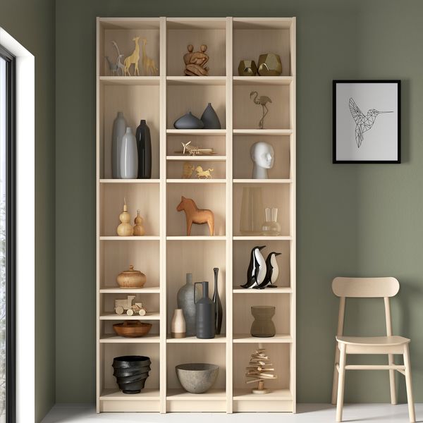 Стеллаж с дополнительными модулями, под березу, 120x28x237 см IKEA BILLY БИЛЛИ 694.833.88 - фото 7