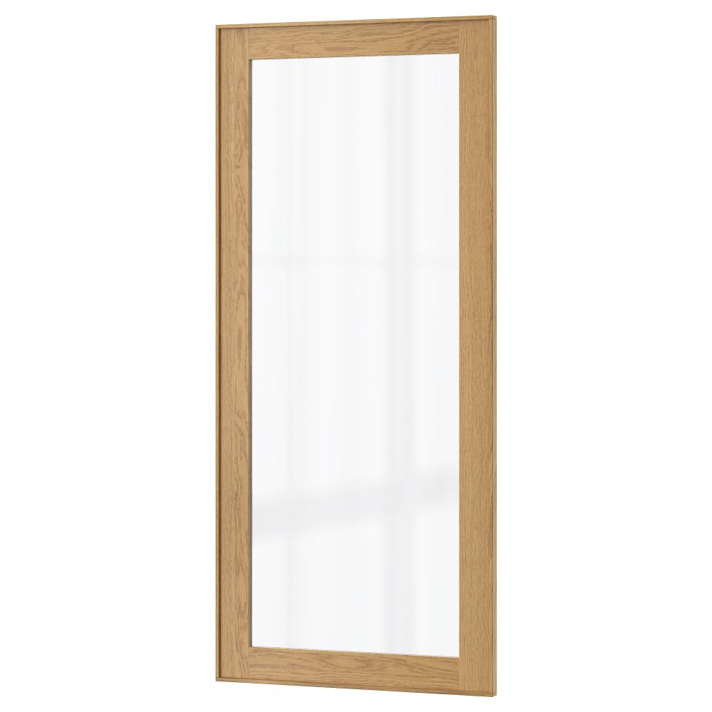 Стеклянная дверь ЭКЕСТАД, дуб - фото 1