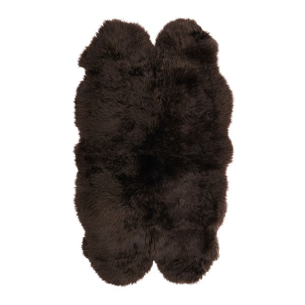 Овечья шкура СКОЛЬД, темно-коричневый (160 см) - схема-чертеж с размерами