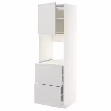 METOD / MAXIMERA Выс шкаф д/духовки+дв/2фрнт/2выс ящ