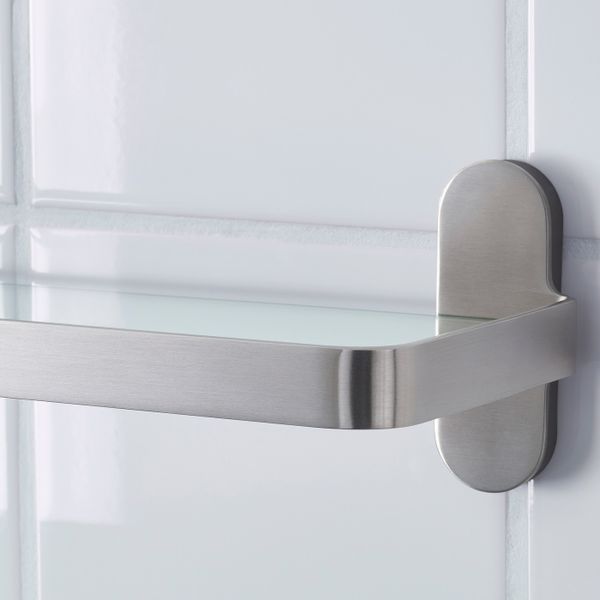 Полка стеклянная 67x11 см IKEA BROGRUND БРОГРУНД 203.497.49 - схема-чертеж с размерами