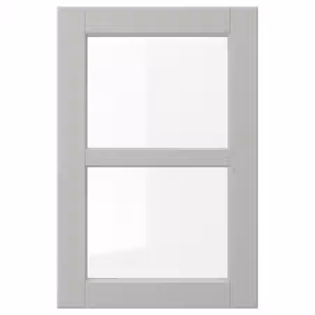 LERHYTTAN Стеклянная дверь - светло-серый 40x60 см