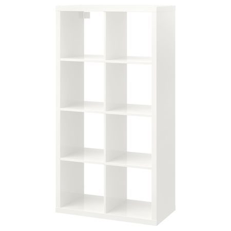 Стеллаж, глянцевый белый 77x147 см IKEA KALLAX КАЛЛАКС 403.788.30