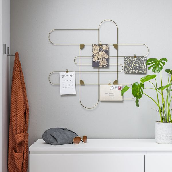 Доска для записей, с зажимами, золотой IKEA KORSMON 204.962.88 - фото 3