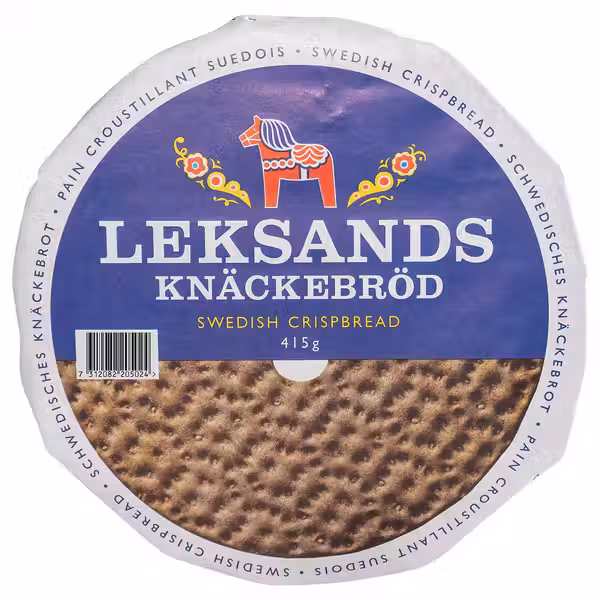 LEKSANDS KNÄCKEBRÖD Ржаные хлебцы, круглые 415 гр - схема-чертеж с размерами