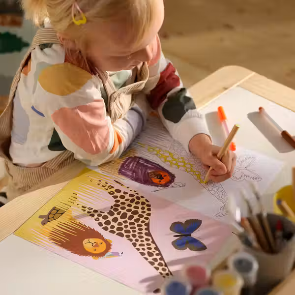 SANDLÖPARE Книга для раскрашивания - саванна - фото 2