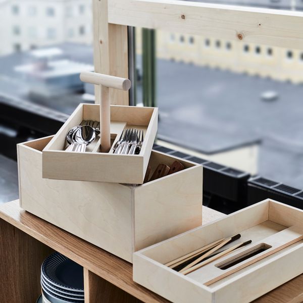 Ящик-сундук, березовая фанера 36x18x31 см IKEA RÅVAROR РОВАРОР 904.546.52 - фото 4