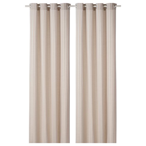Гардины, 2 шт., 145x300 см, бежевый IKEA MAJRID МАЙРИД 604.698.72 - фото 2