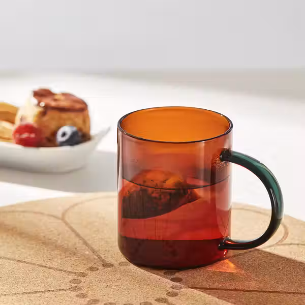 SKUGGSTUBB СКУГГСТУББ Кружка - разные цвета коричневый/зеленый 41 сл - фото 3