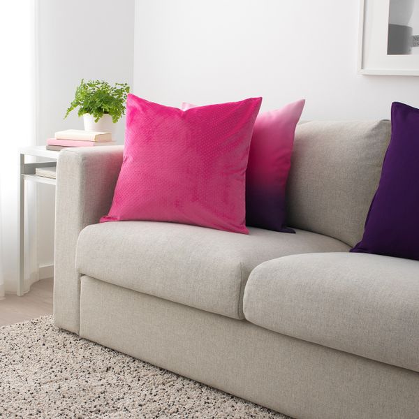 Чехол на подушку, ярко-розовый, 50x50 см IKEA ВЕНЧЕ 304.437.32 - схема-чертеж с размерами