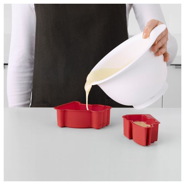 Форма для выпечки, 2 предмета БАКГЛАД, зверюшка красный - фото 2