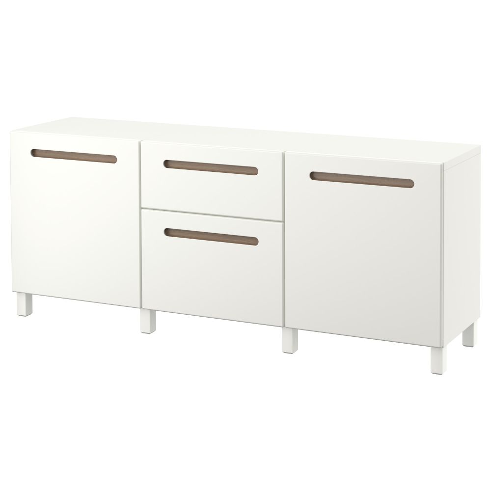 Комбинация для хранения с ящиками БЕСТО, Марвикен белый (180x40x74 см) - фото 1