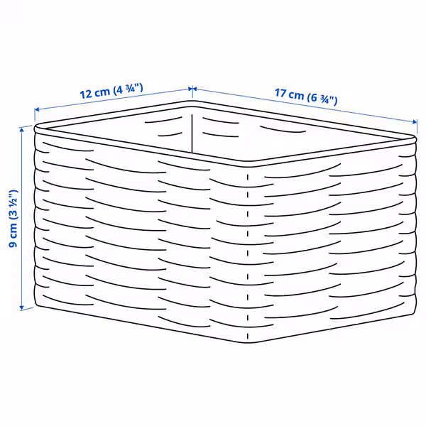 IKEA, дополнительный ракурс - схема-чертеж с размерами