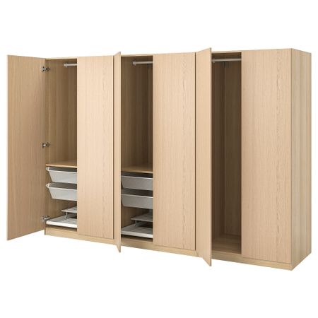 Гардероб, под беленый дуб, Forsand под беленый дуб, 300x60x201 см IKEA PAX ПАКС 092.860.84