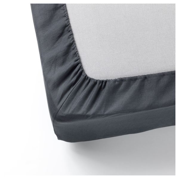 Простыня натяжная ПУДЕРВИВА, темно-серый - фото 2