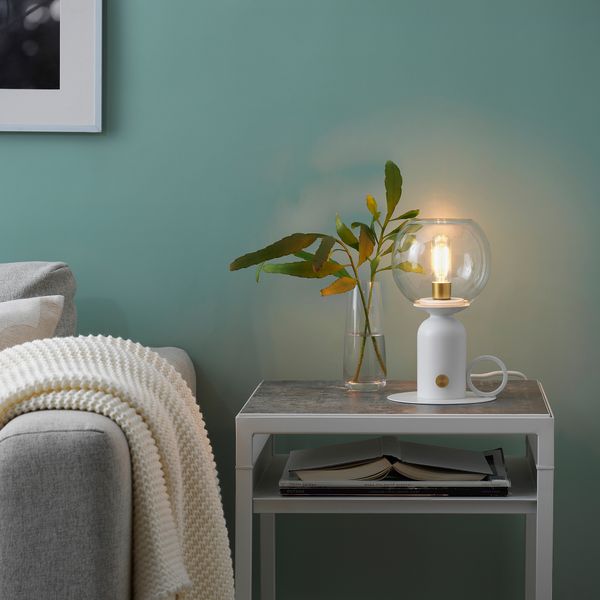 Лампа настольная, белый, 24 см IKEA ÅSKMULLER 205.093.42 - фото 4