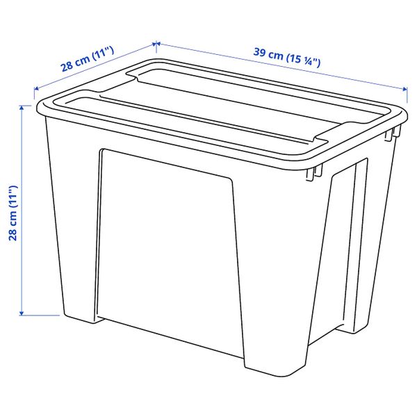 IKEA, дополнительный ракурс - схема-чертеж с размерами