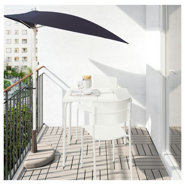 Садовый стол ВЭДДО, белый (58x74 см) - фото 2