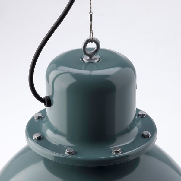 Подвесной светильник, серо-бирюзовый 38 см IKEA SVARTNORA СВАРТНОРА 104.865.29 - схема-чертеж с размерами