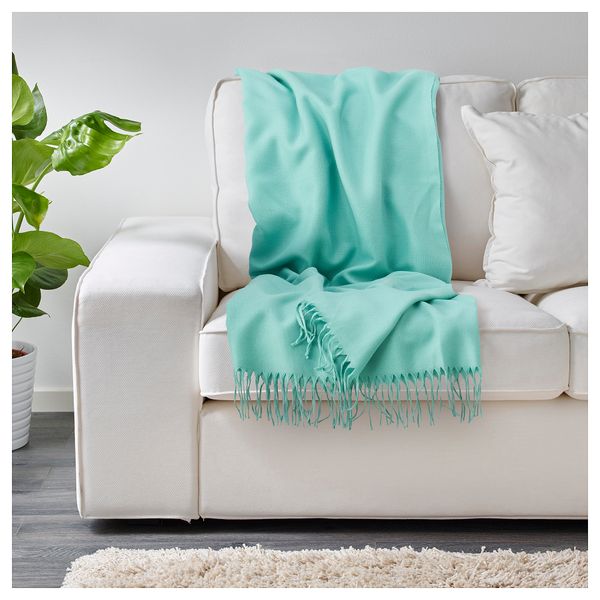 Плед МАРИАКЛОККА, бирюзовый (130x190 см) - фото 3