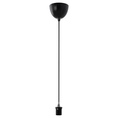 Шнур-подвес, черный текстиль, 1.8 м IKEA СЕКОНД 104.128.40