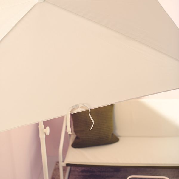 Зонт от солнца, наклонный/серо-бежевый белый 180x145 см IKEA TVETÖ ТВЕТЁ 804.806.23 - фото 6