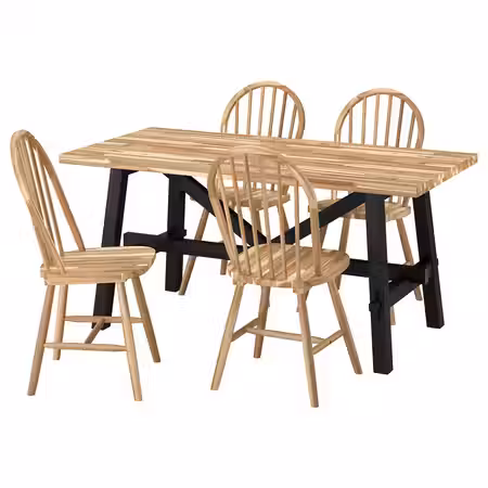 SKOGSTA Стол и 4 стула