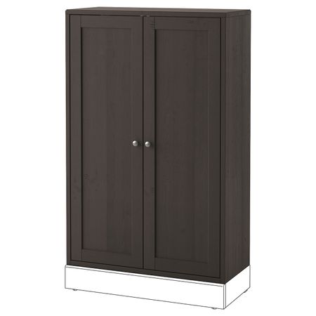 Шкаф, темно-коричневый 81x35x123 см IKEA HAVSTA ХАВСТА 403.910.49