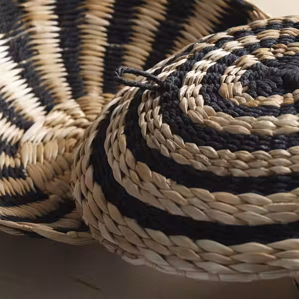 MÄVINN МЭВИНН Настенное украшение, 2 шт. - волокно банана ручная работа - фото 2