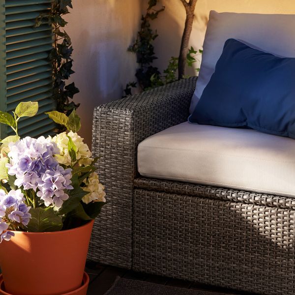 Садовое кресло, темно-серый/ФРЁСЁН/ДУВХОЛЬМЕН бежевый IKEA SOLLERÖN СОЛЛЕРОН 292.877.18 - фото 3