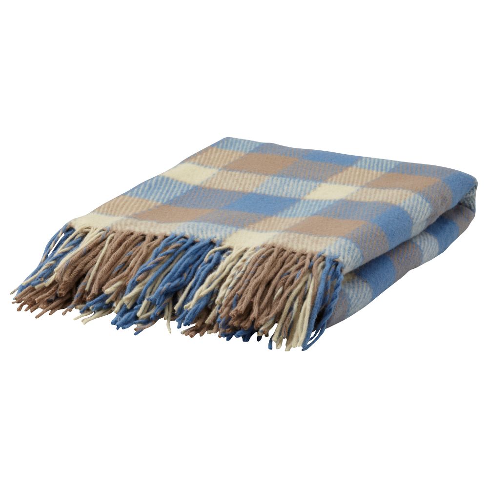 Плед БРИТТ-МАЙ, синий/бежевый (150x200 см) - схема-чертеж с размерами