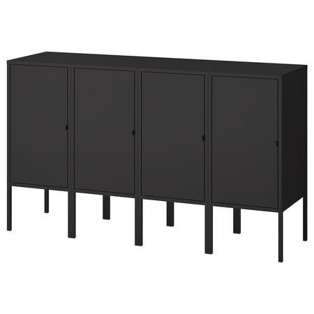 LIXHULT Комбинация д/хранения - антрацит 140x35x82 см