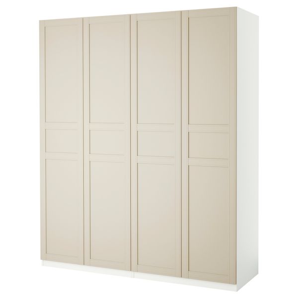 Гардероб, белый Flisberget светло-бежевый, 200x60x236 см IKEA PAX ПАКС 291.809.15 - фото 3