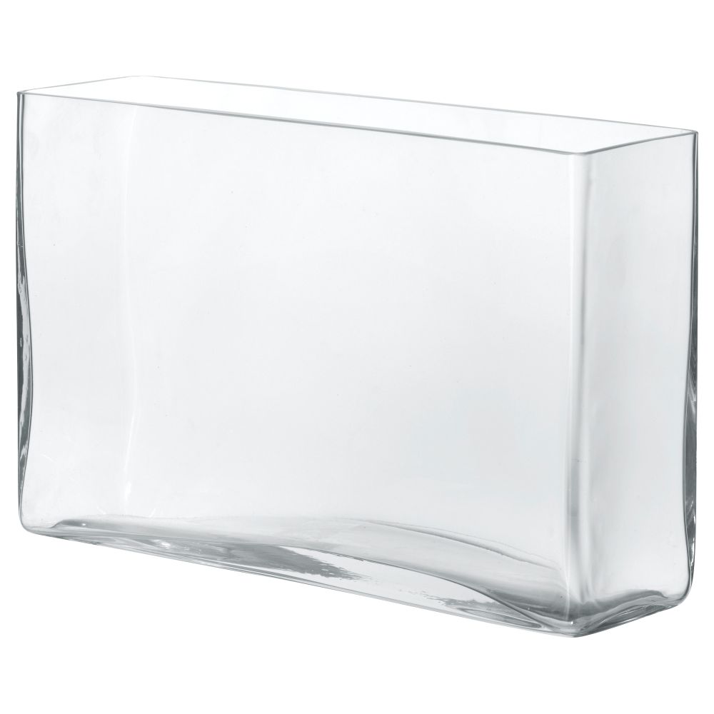 Ваза РЕКТАНГЕЛЬ, прозрачное стекло (18 см) - фото 1