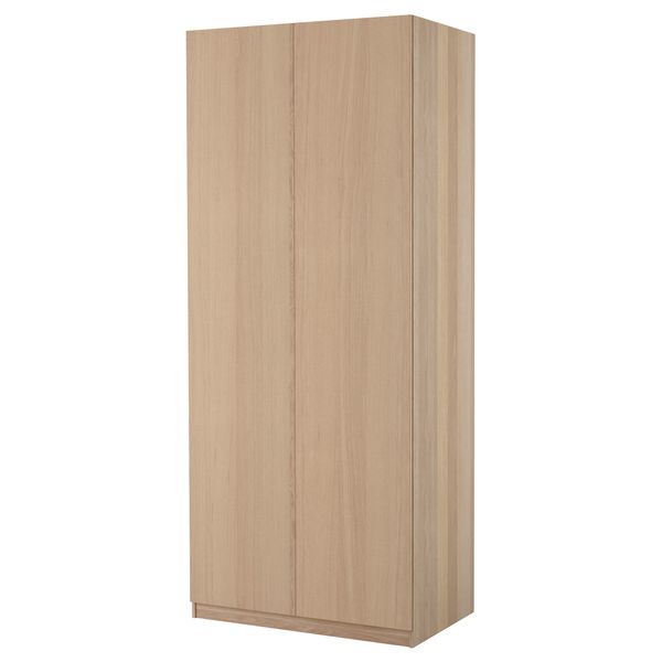 Гардероб ПАКС, под беленый дуб, Нексус дубовый шпон, беленый (100x60x236 см) - фото 2