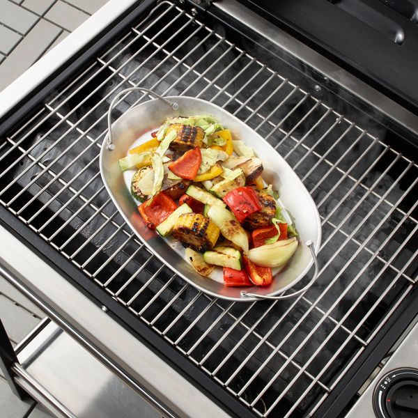 Поднос для барбекю, нержавеющая сталь 31x21 см IKEA GRILLTIDER ГРИЛЛЬТИДЕР 105.002.19 - фото 2