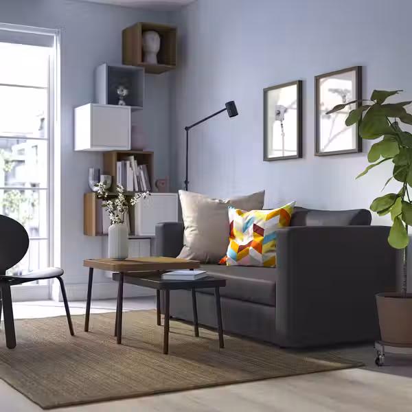 SKÖNABÄCK СКЁНАБЭКК 2-местный диван-кровать - Knisa темно-серый - фото 3