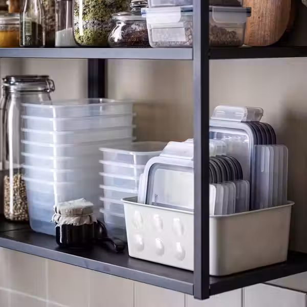 IKEA 365+ Контейнер для продуктов - четырехугольной формы/пластик 750 мл - схема-чертеж с размерами